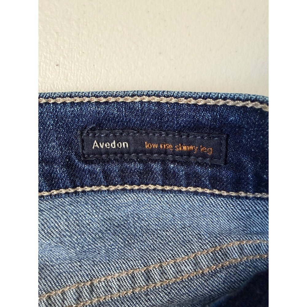 Citizens of Humanity Avedon Low Rise Skinny Jeans Dark Wash Blue Size 27 - Picture 4 of 11